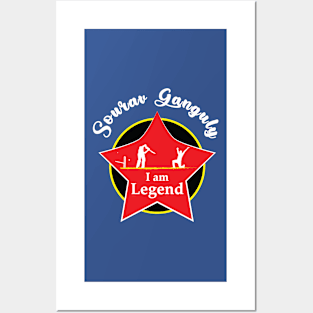 Sourav Ganguly - I am Legend T-shirt Posters and Art